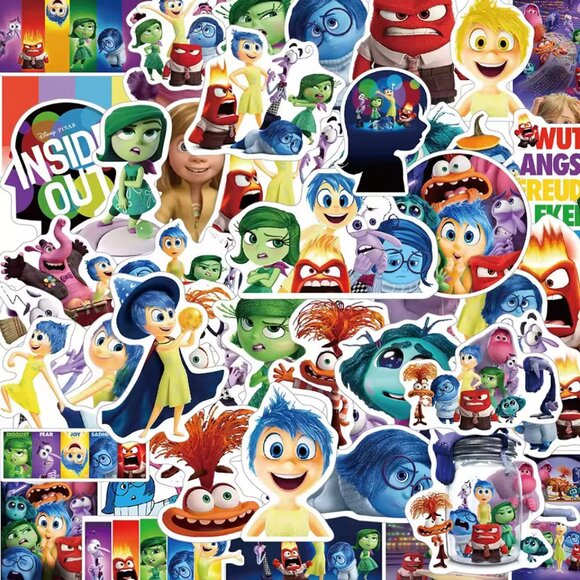 PIXAR Inside Out the Movie Cartoon Stickers (25 Piece) NEW & VERY CUTE! - Picture 2 of 5